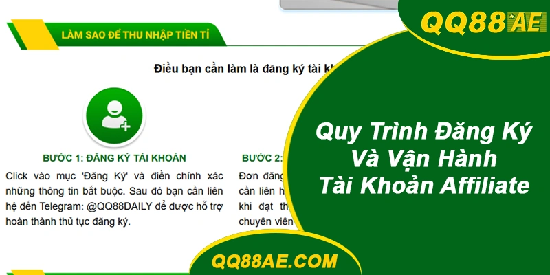 Affiliate QQ88: Hiểu Hoa Hồng, Điều Khoản Và Cách Làm Đối Tác Bền Vững 7 Đăng ký tài khoản đối tác affiliate QQ88